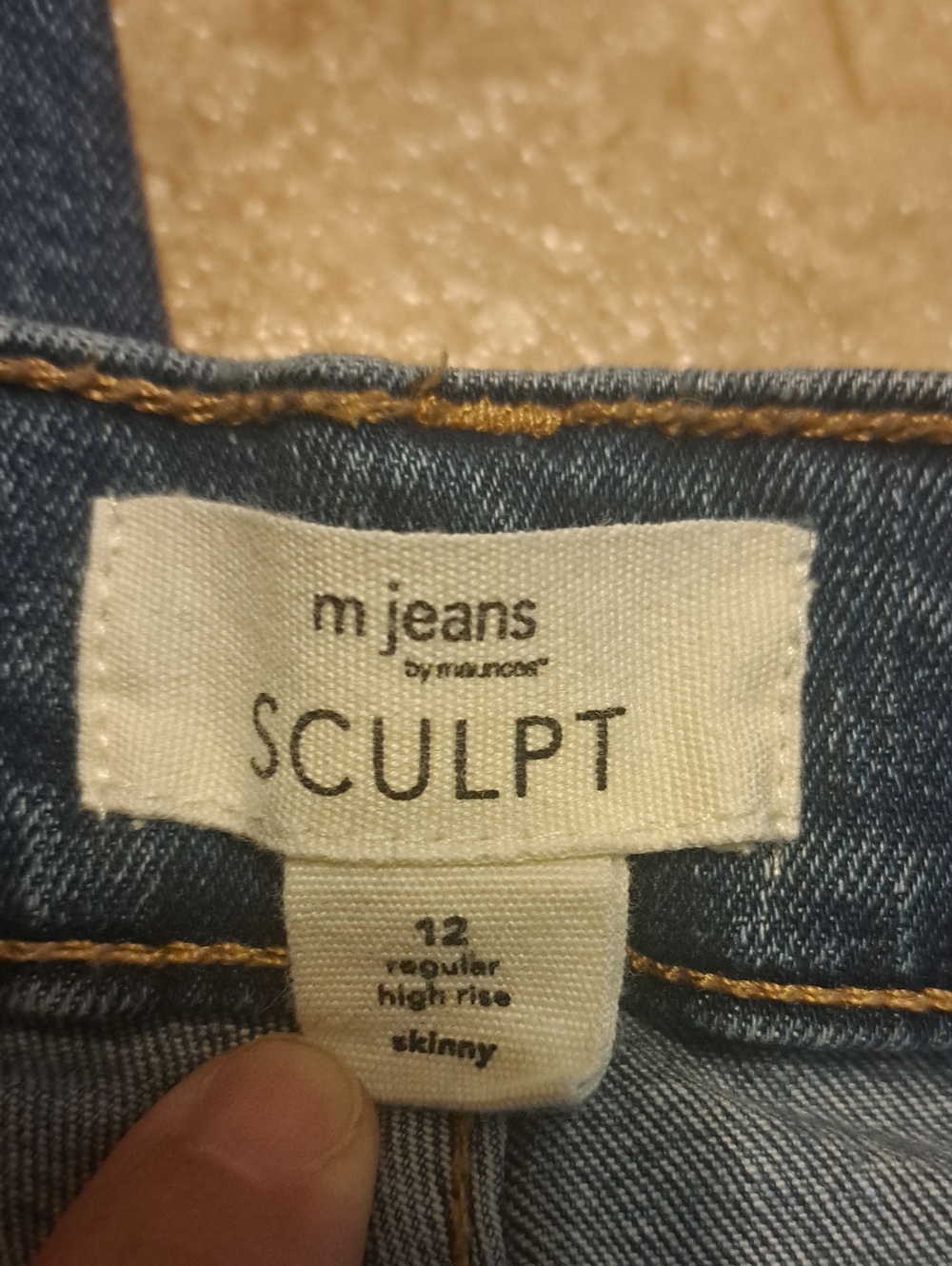 M Jeans Sculpt High-Rise Skinny Women’s Jeans - Blue. Size 12 R. - Picture 9 of 12